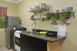 Eden Beach - Bonaire, Caribbean. Studio kitchen.